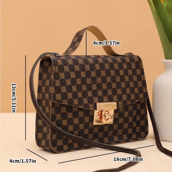 ⚠️Clearance Brown Patterned Crossbody Bag - Picture 5 of 6